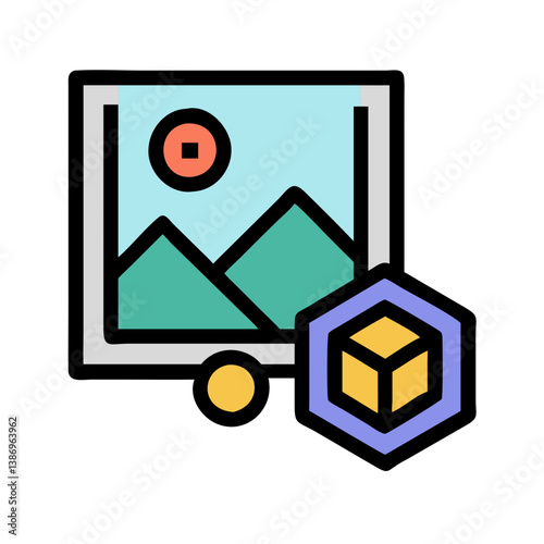 Futuristic NFT Art Design Representing Digital Ownership and Crypto Culture