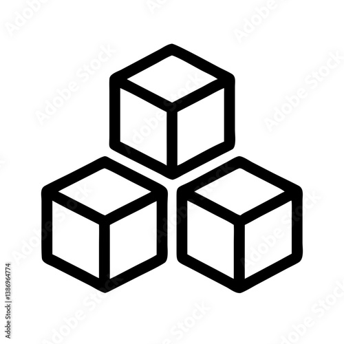 Qubit Cubes Icon for Quantum Data and AI Solutions