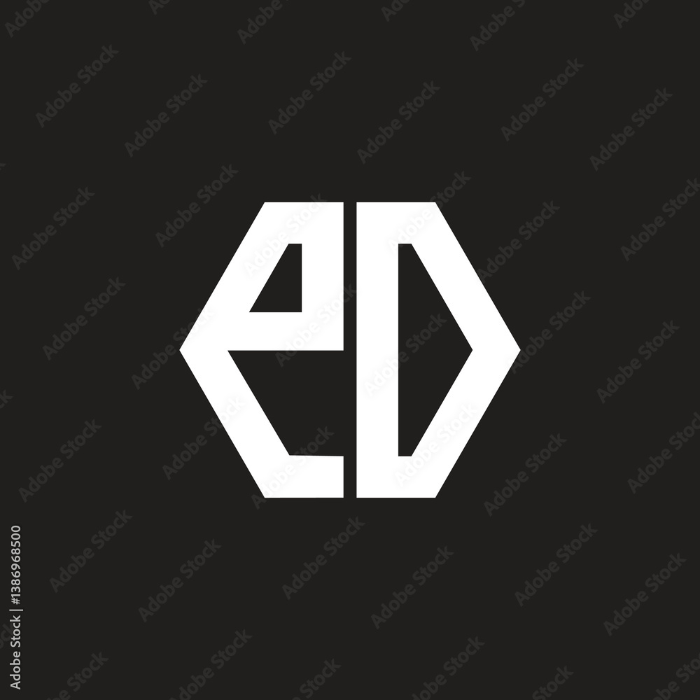 Hexagon shape ED logo design creative company branding template, Lowercase E. Hexagon shape ED logo design creative company branding template, Lowercase E.