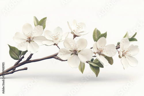 A blooming Japanese cherry ...