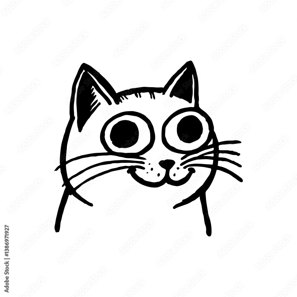 Fototapeta premium Funny Cat Face