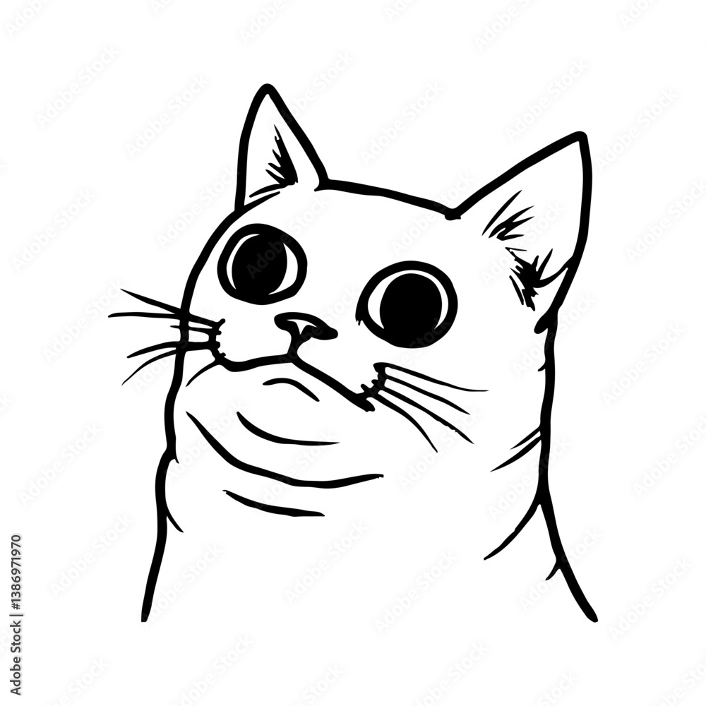 Obraz premium Funny Cat Face