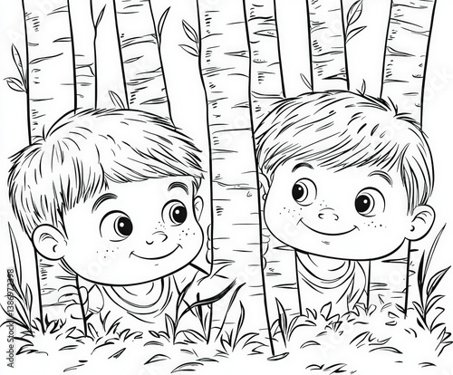 A scene of children playing...
