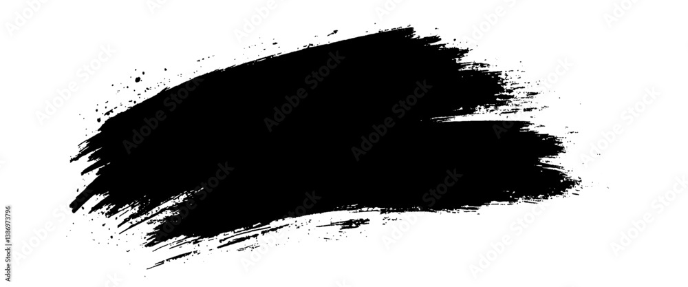 Vector brush stroke decorative grunge design banner background.