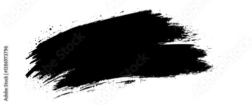 Obraz na płótnie Vector brush stroke decorative grunge design banner background. w salonie