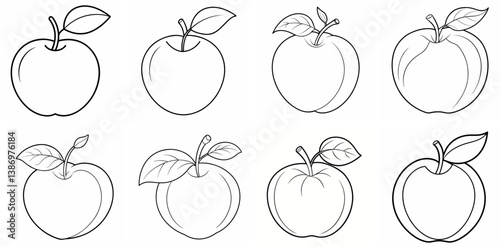 Acerola Outline Coloring Book Page Line Art Drawing