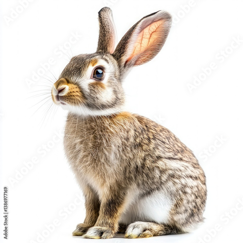 rabbit isolated on white