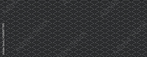  abstract geometric pattern oval flat black.