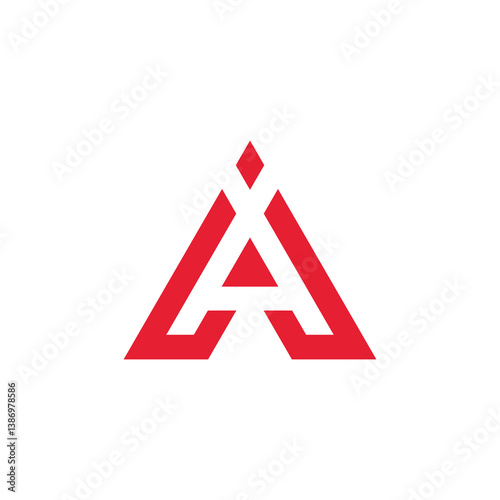 Free Download Abstract Triangle Letter A Logo design vector template isolated on white background - GFXLoad