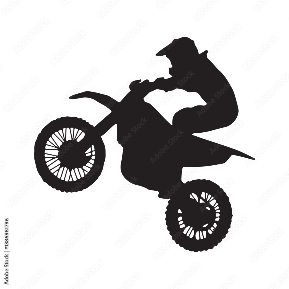 Fototapeta premium free style motorcycle vector design
