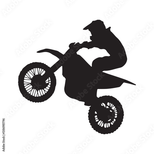 free style motorcycle vector design
