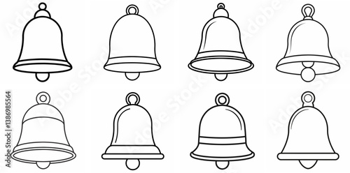 Metal Bell – Outline Coloring Book Line Art Set