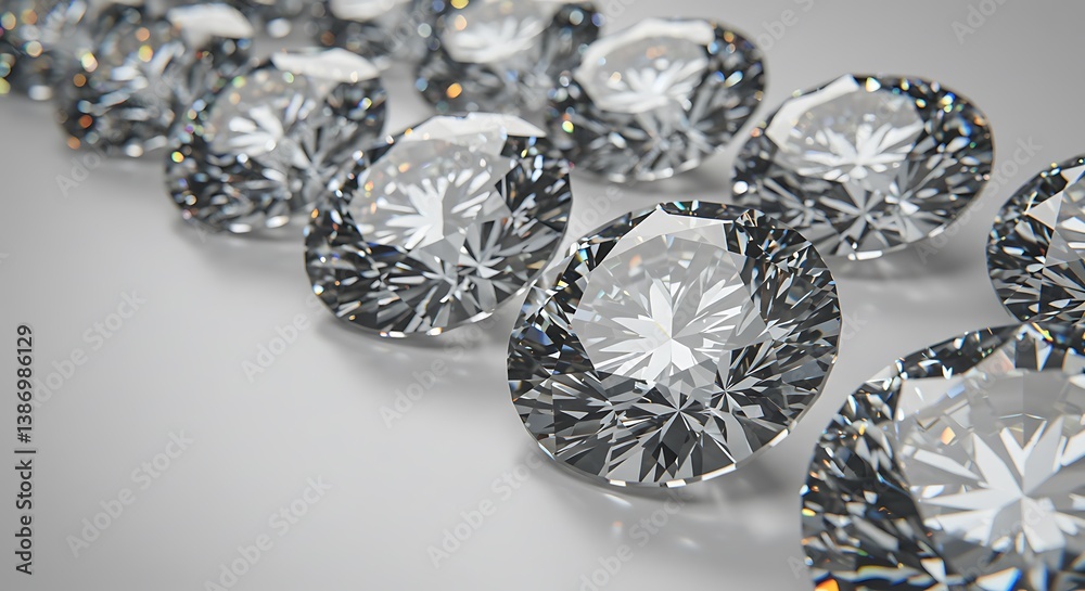 Fototapeta premium Brilliant Cascade AI Generated