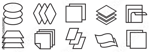 layer icon isolated sign symbol vector illustration - Collection of high quality black style vector icons