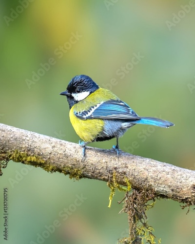 blue tit on branch
