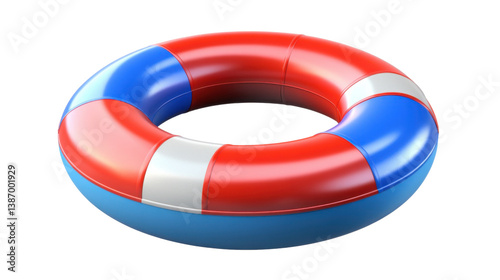 lifebuoy isolated on white background