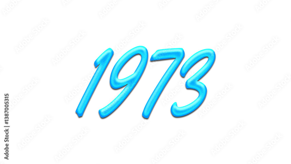 Glowing blue effect of number 1973 on white background. Glowing blue effect of number 1973 on white background.