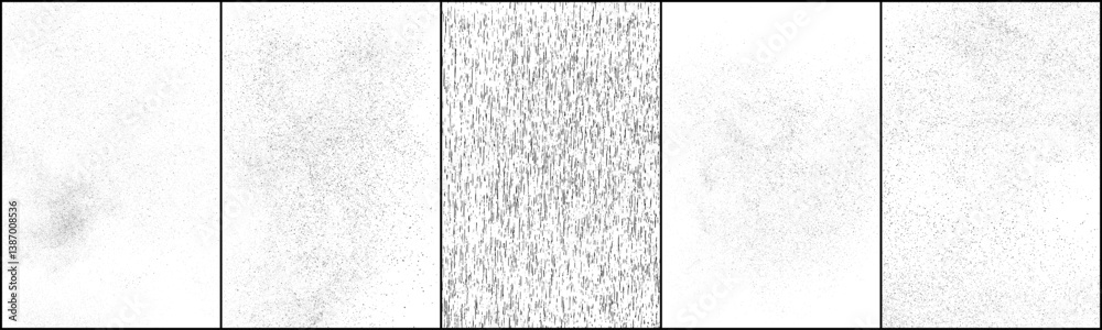 Texture wall. Paper pattern. Grunge backdrop. Concrete textured surface. Set vector illustration, EPS 10.