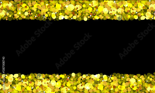 Glitter Border Shiny Frame Sparkling Background