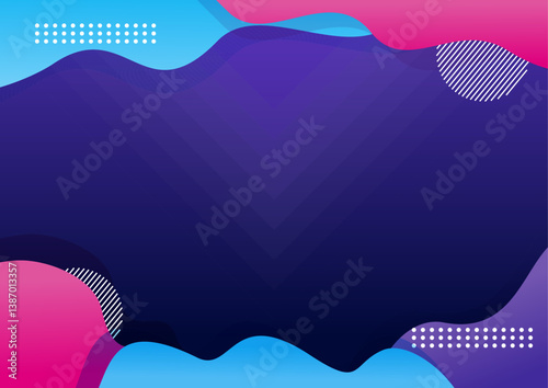 abstract purple magenta blue wavy background