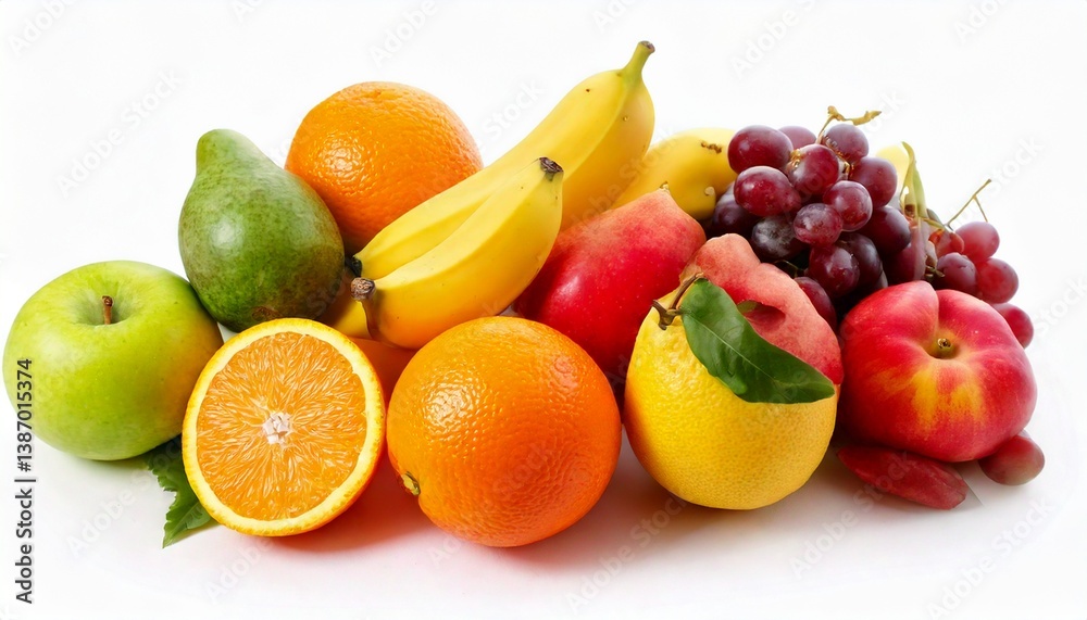 Fresh Tropical Fruit Set Collection Displayed on Clean White Background
Fresh Tropical Fruit Set Collection Displayed on Clean White Background