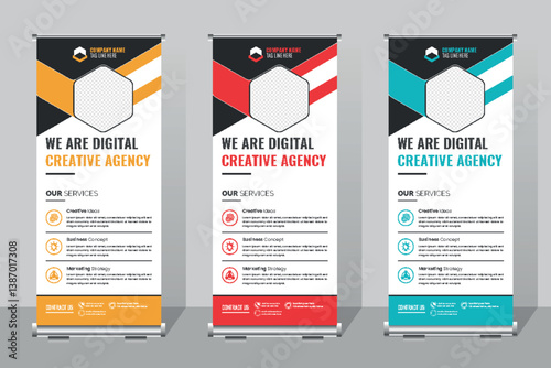 roll up banner mokup