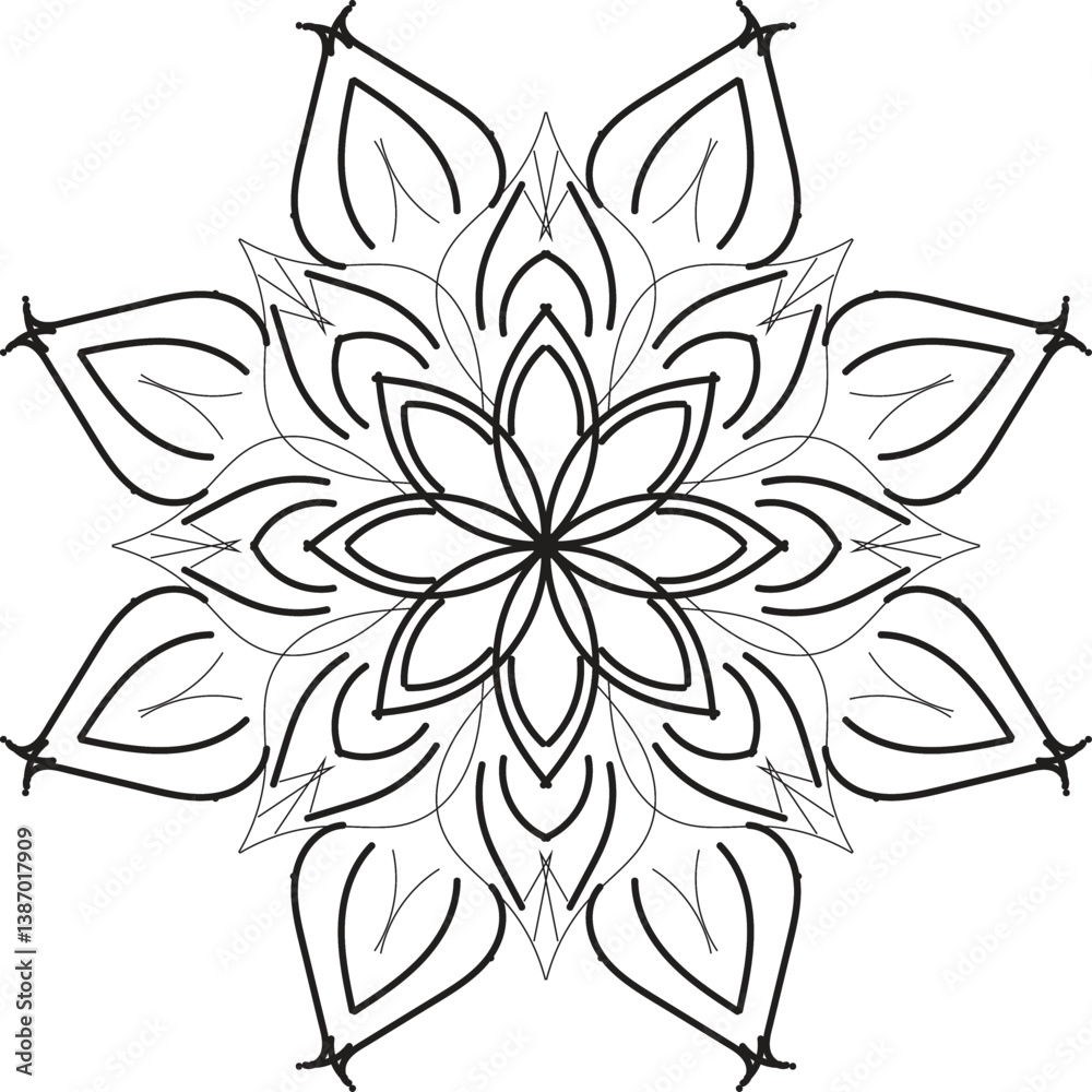 Fototapeta premium mandala design, mandala design idea, mandala design vector, mandala sample