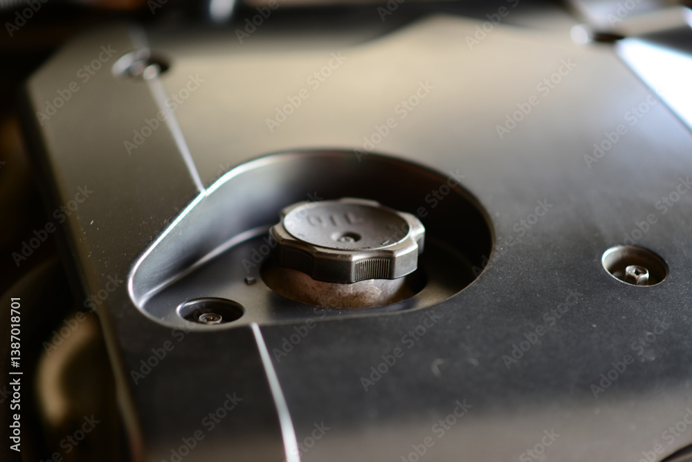 Car oil cap oil change car maintenance