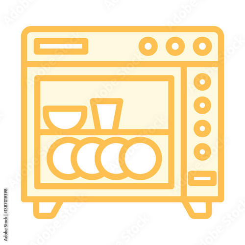 Dishwasher vector, pixel perfect, illustrator file 
