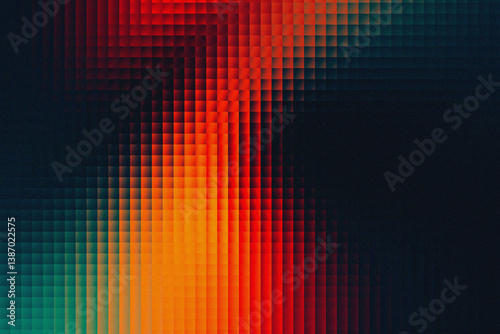 Abstract Gradient Ribbed Glass Background