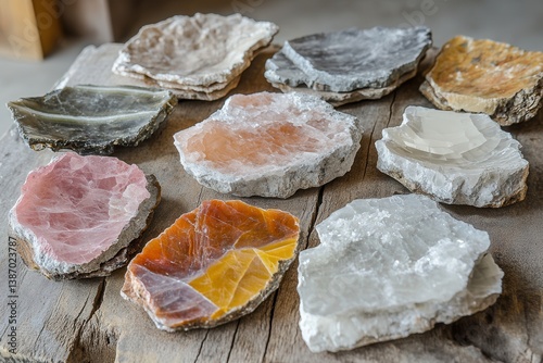 Natural Muscovite Mica Plates: Semi-Precious Mineral Gems in Rough Crystal Form