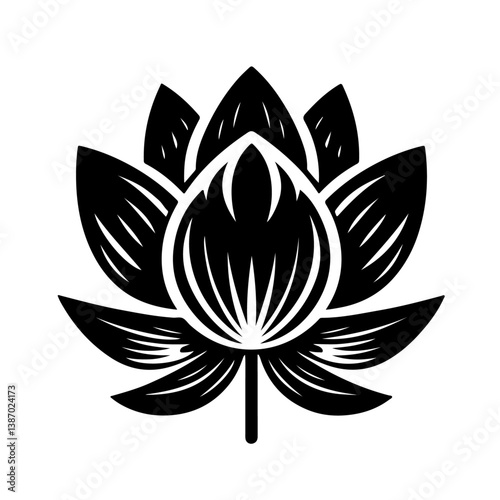  lotus flower Silhouette,  lotus flower vector