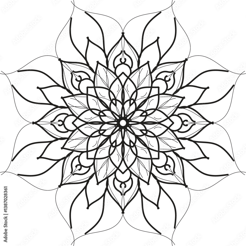 Fototapeta premium mandala design, mandala design idea, mandala design vector, mandala sample