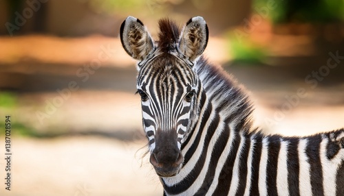 portrait of a zebra