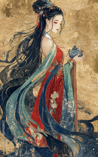 The Artistic Background of Traditional China Costume Portrait
