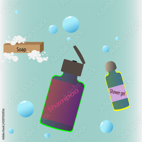 Hygiene products, shampoos, soaps, gels