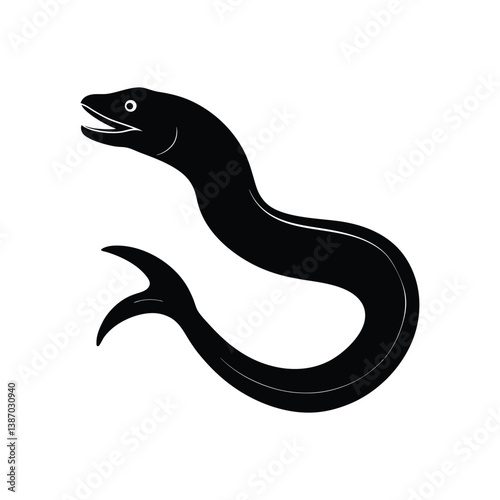 moray eel silhouette art