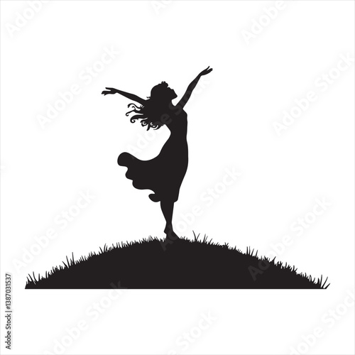 image female silhouettes woman female maiden lass lady girl
