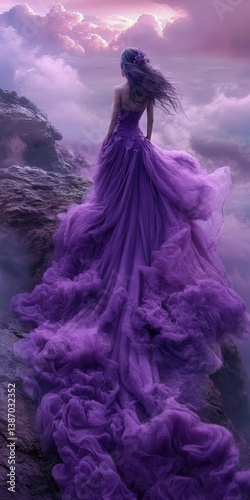 Dreamy Mermaid Purple Cloud Overcliff: A Whimsical Adventure in Fairytale Colors