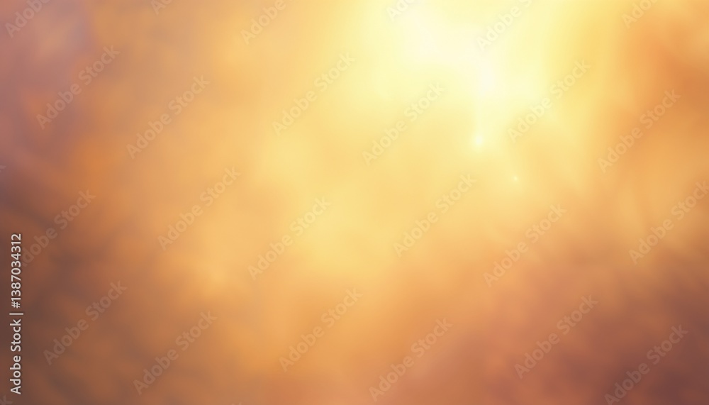 Obraz premium Abstract warm golden light background with soft glowing texture copy space