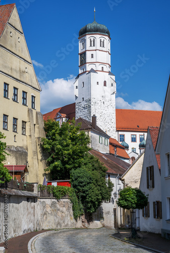 Obraz na płótnie Historic old town of Dillingen w salonie
