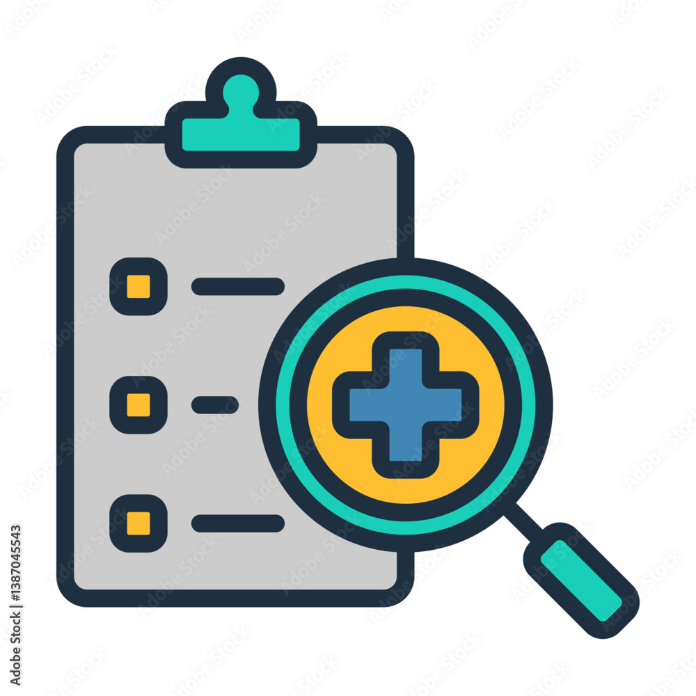 Obraz premium Diagnosis Icon