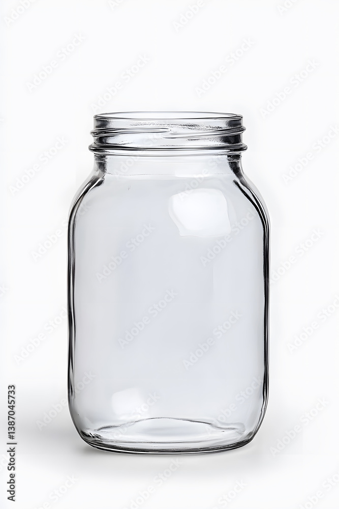 Jar for canning isolated on white background Jar for canning isolated on white background