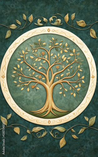 Retro artistic background of tree texture