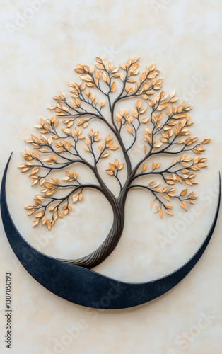 Retro artistic background of tree texture