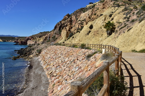 cyclo route EV8 from Bolnuevo to village Calabardina