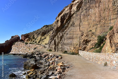cyclo route EV8 from Bolnuevo to village Calabardina