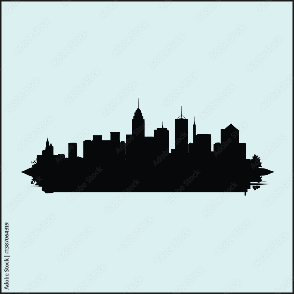 Site Silhouette, Architectural Outline Site Silhouette, Architectural Outline