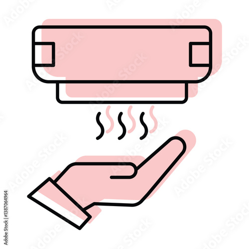 Hand Dryer vector, pixel perfect, illustrator file 
