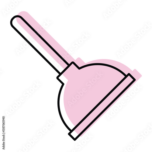 Plunger vector, pixel perfect, illustrator file 
